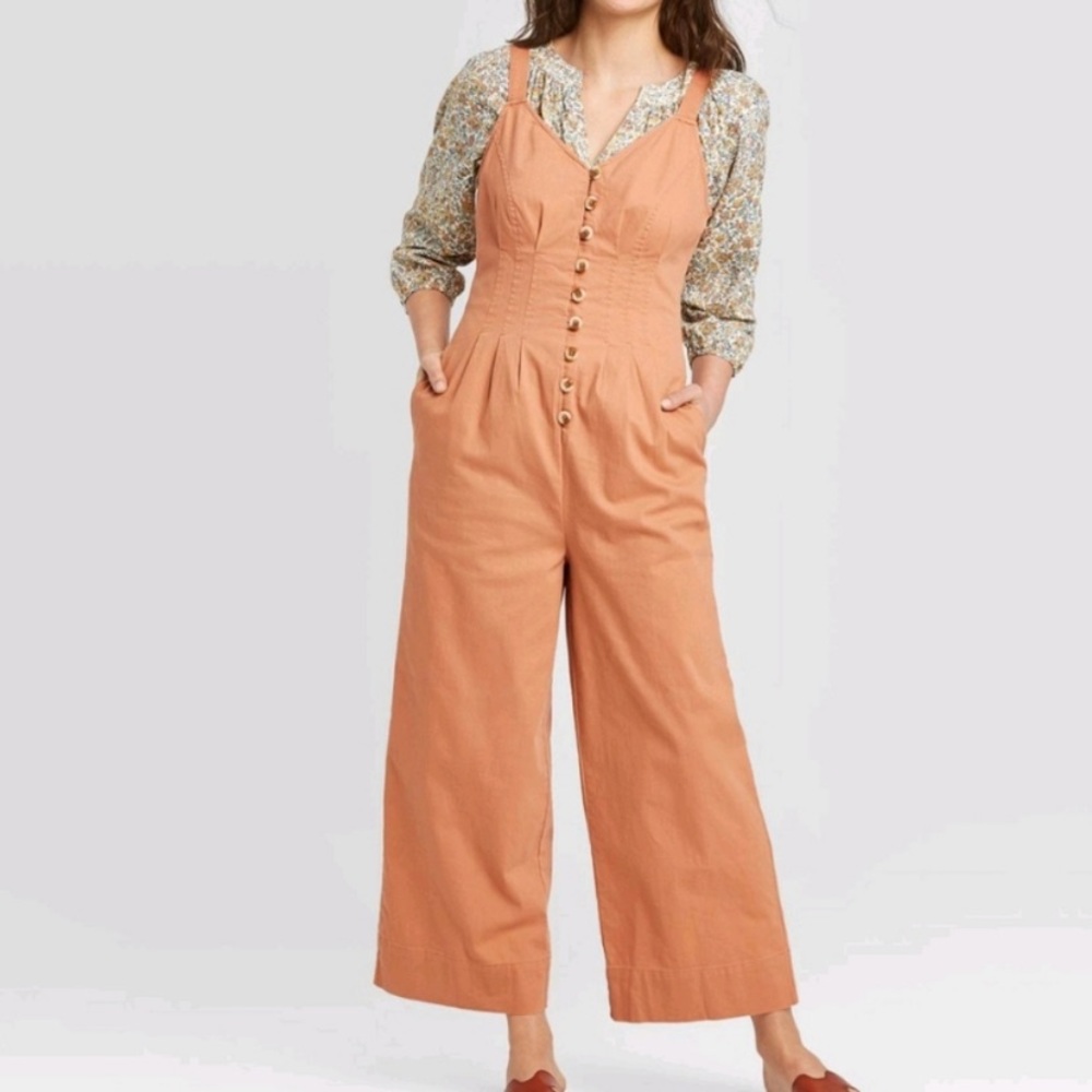Universal Thread Sleeveless Button Jumpsuit NWT - Picture 12 of 14